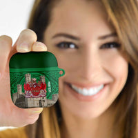 Personalized Caernarfonshire Wales AirPods Case Caernarfon Castle and Emblem Celtic Style - Wonder Print Shop