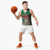 Personalized Caernarfonshire Wales Basketball Jersey Caernarfon Castle and Emblem Celtic Style - Wonder Print Shop