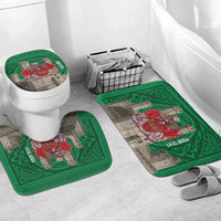 Personalized Caernarfonshire Wales Bathroom Set Caernarfon Castle and Emblem Celtic Style - Wonder Print Shop
