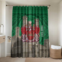 Personalized Caernarfonshire Wales Bathroom Set Caernarfon Castle and Emblem Celtic Style - Wonder Print Shop