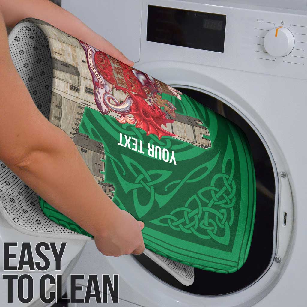 Personalized Caernarfonshire Wales Bathroom Set Caernarfon Castle and Emblem Celtic Style - Wonder Print Shop