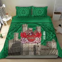 Personalized Caernarfonshire Wales Bedding Set Caernarfon Castle and Emblem Celtic Style - Wonder Print Shop