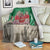 Personalized Caernarfonshire Wales Blanket Caernarfon Castle and Emblem Celtic Style - Wonder Print Shop