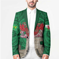 Personalized Caernarfonshire Wales Blazer Caernarfon Castle and Emblem Celtic Style - Wonder Print Shop