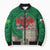 Personalized Caernarfonshire Wales Bomber Puffer Jacket Caernarfon Castle and Emblem Celtic Style - Wonder Print Shop