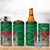 Personalized Caernarfonshire Wales 4 in 1 Can Cooler Tumbler Caernarfon Castle and Emblem Celtic Style - Wonder Print Shop