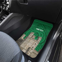Personalized Caernarfonshire Wales Car Mats Caernarfon Castle and Emblem Celtic Style - Wonder Print Shop
