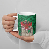 Personalized Caernarfonshire Wales Ceramic Mug Caernarfon Castle and Emblem Celtic Style - Wonder Print Shop