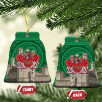 Personalized Caernarfonshire Wales Ceramic Ornament Caernarfon Castle and Emblem Celtic Style - Wonder Print Shop