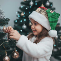 Personalized Caernarfonshire Wales Christmas Santa Hat Caernarfon Castle and Emblem Celtic Style - Wonder Print Shop