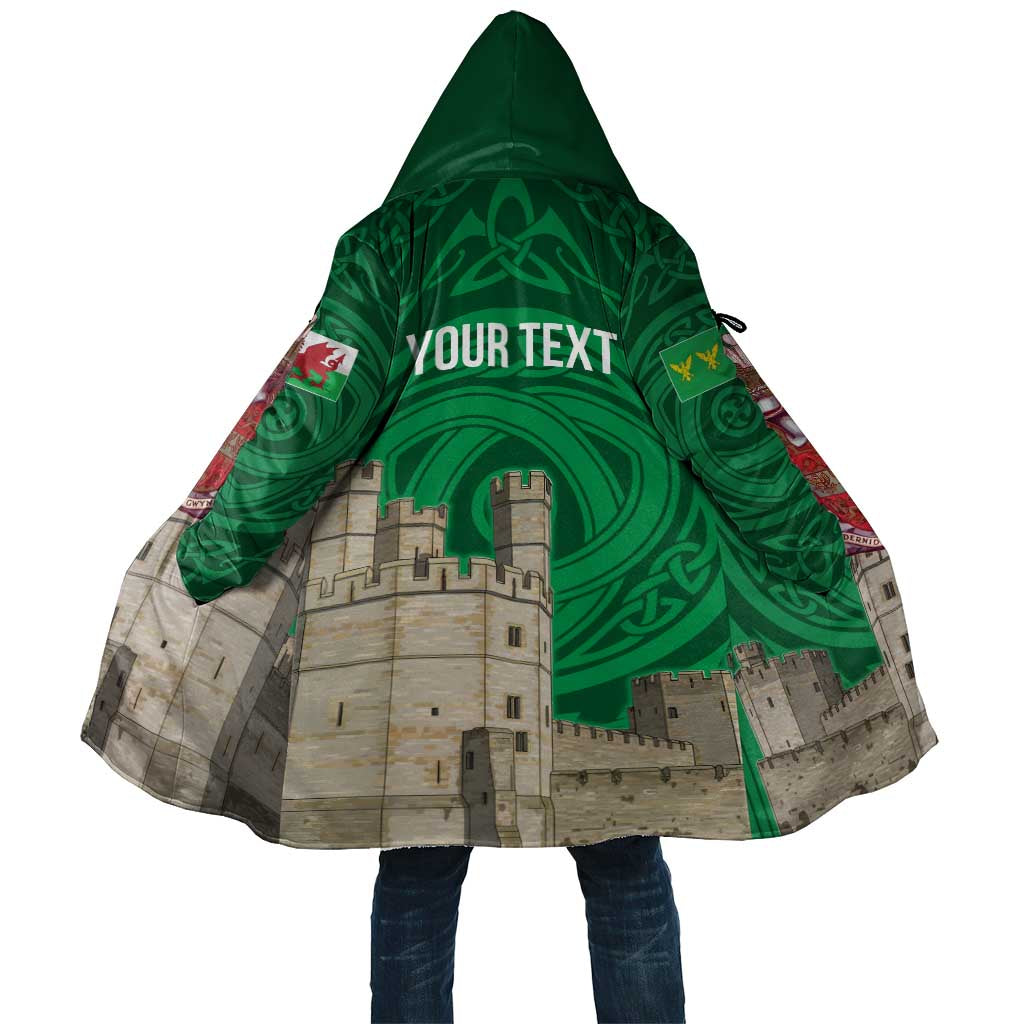 Personalized Caernarfonshire Wales Cloak Caernarfon Castle and Emblem Celtic Style - Wonder Print Shop