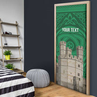 Personalized Caernarfonshire Wales Door Cover Caernarfon Castle and Emblem Celtic Style - Wonder Print Shop