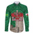 Personalized Caernarfonshire Wales Family Matching Off The Shoulder Long Sleeve Dress and Hawaiian Shirt Caernarfon Castle and Emblem Celtic Style - Wonder Print Shop
