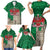 Personalized Caernarfonshire Wales Family Matching Short Sleeve Bodycon Dress and Hawaiian Shirt Caernarfon Castle and Emblem Celtic Style - Wonder Print Shop