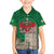 Personalized Caernarfonshire Wales Family Matching Short Sleeve Bodycon Dress and Hawaiian Shirt Caernarfon Castle and Emblem Celtic Style - Wonder Print Shop