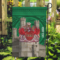 Personalized Caernarfonshire Wales Garden Flag Caernarfon Castle and Emblem Celtic Style - Wonder Print Shop