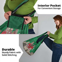 Personalized Caernarfonshire Wales Grocery Bag Caernarfon Castle and Emblem Celtic Style - Wonder Print Shop