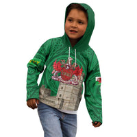 Personalized Caernarfonshire Wales Kid Hoodie Caernarfon Castle and Emblem Celtic Style - Wonder Print Shop