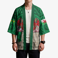 Personalized Caernarfonshire Wales Kimono Caernarfon Castle and Emblem Celtic Style - Wonder Print Shop