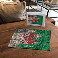 Personalized Caernarfonshire Wales Puzzle Caernarfon Castle and Emblem Celtic Style - Wonder Print Shop