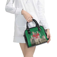 Personalized Caernarfonshire Wales Shoulder Handbag Caernarfon Castle and Emblem Celtic Style - Wonder Print Shop