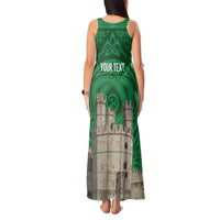 Personalized Caernarfonshire Wales Tank Maxi Dress Caernarfon Castle and Emblem Celtic Style - Wonder Print Shop