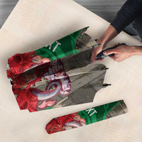 Personalized Caernarfonshire Wales Umbrella Caernarfon Castle and Emblem Celtic Style - Wonder Print Shop