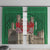 Personalized Caernarfonshire Wales Window Curtain Caernarfon Castle and Emblem Celtic Style - Wonder Print Shop