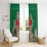 Personalized Caernarfonshire Wales Window Curtain Caernarfon Castle and Emblem Celtic Style - Wonder Print Shop