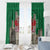 Personalized Caernarfonshire Wales Window Curtain Caernarfon Castle and Emblem Celtic Style - Wonder Print Shop