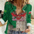 Personalized Caernarfonshire Wales Women Casual Shirt Caernarfon Castle and Emblem Celtic Style - Wonder Print Shop