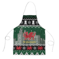 Caernarfonshire Wales Christmas Apron Caernarfon Castle Red Dragon - Wonder Print Shop
