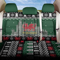 Caernarfonshire Wales Christmas Back Car Seat Cover Caernarfon Castle Red Dragon - Wonder Print Shop