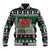 Caernarfonshire Wales Christmas Baseball Jacket Caernarfon Castle Red Dragon - Wonder Print Shop