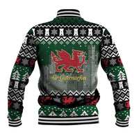 Caernarfonshire Wales Christmas Baseball Jacket Caernarfon Castle Red Dragon - Wonder Print Shop
