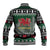 Caernarfonshire Wales Christmas Baseball Jacket Caernarfon Castle Red Dragon - Wonder Print Shop