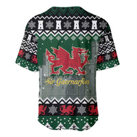 Caernarfonshire Wales Christmas Baseball Jersey Caernarfon Castle Red Dragon - Wonder Print Shop
