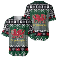 Caernarfonshire Wales Christmas Baseball Jersey Caernarfon Castle Red Dragon - Wonder Print Shop