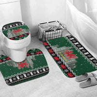 Caernarfonshire Wales Christmas Bathroom Set Caernarfon Castle Red Dragon - Wonder Print Shop