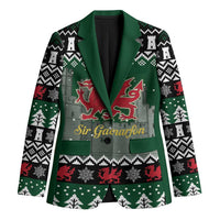 Caernarfonshire Wales Christmas Blazer Caernarfon Castle Red Dragon - Wonder Print Shop