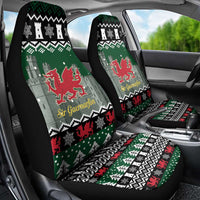 Caernarfonshire Wales Christmas Car Seat Cover Caernarfon Castle Red Dragon - Wonder Print Shop
