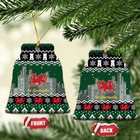 Caernarfonshire Wales Christmas Ceramic Ornament Caernarfon Castle Red Dragon - Wonder Print Shop