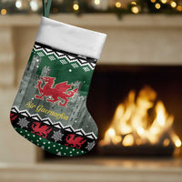 Caernarfonshire Wales Christmas Christmas Stocking Caernarfon Castle Red Dragon - Wonder Print Shop