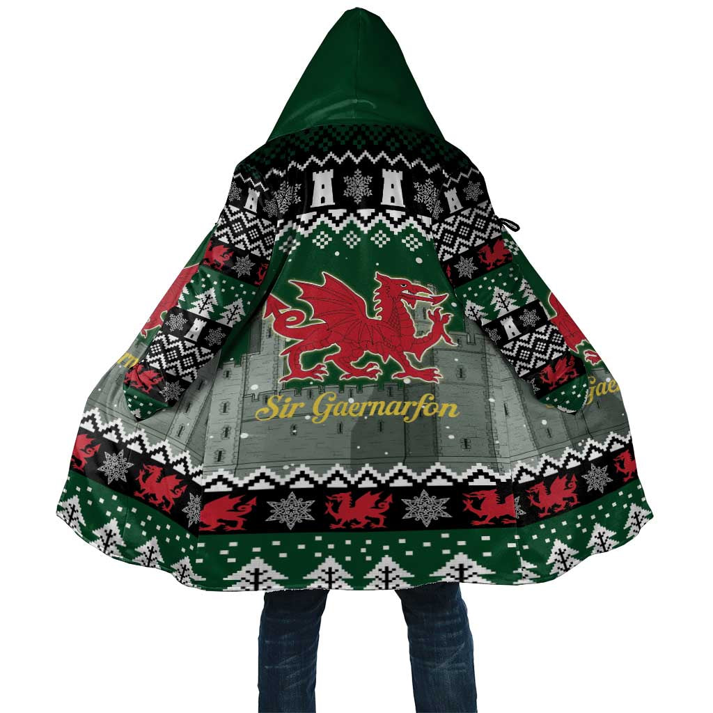 Caernarfonshire Wales Christmas Cloak Caernarfon Castle Red Dragon - Wonder Print Shop