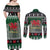 Caernarfonshire Wales Christmas Couples Matching Off Shoulder Maxi Dress and Long Sleeve Button Shirt Caernarfon Castle Red Dragon - Wonder Print Shop