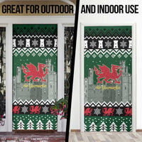 Caernarfonshire Wales Christmas Door Cover Caernarfon Castle Red Dragon - Wonder Print Shop