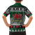 Caernarfonshire Wales Christmas Family Matching Off The Shoulder Long Sleeve Dress and Hawaiian Shirt Caernarfon Castle Red Dragon - Wonder Print Shop