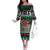 Caernarfonshire Wales Christmas Family Matching Off The Shoulder Long Sleeve Dress and Hawaiian Shirt Caernarfon Castle Red Dragon - Wonder Print Shop