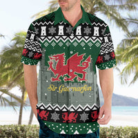 Caernarfonshire Wales Christmas Hawaiian Shirt Caernarfon Castle Red Dragon - Wonder Print Shop