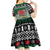 Caernarfonshire Wales Christmas Kid Short Sleeve Dress Caernarfon Castle Red Dragon - Wonder Print Shop